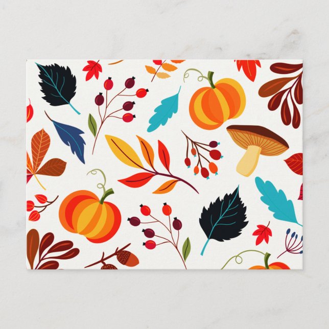 Autumn Abundance Custom Postcard (Front)