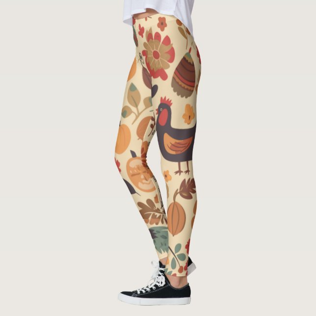 Autumn Abundance Leggings (Left)