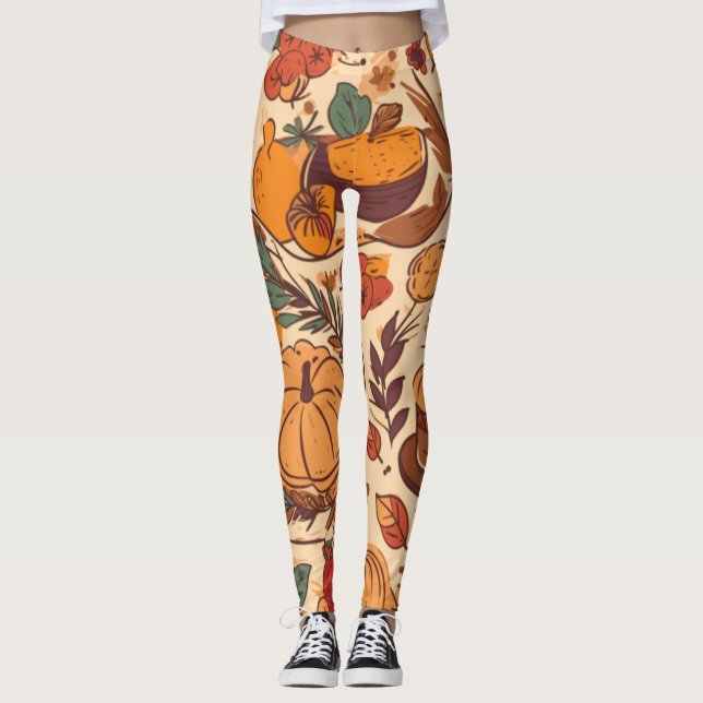 Autumn Abundance Leggings (Front)