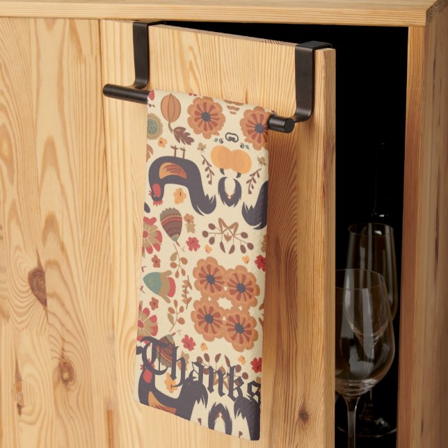 Autumn Abundance Tea Towel (Thirds Fold)