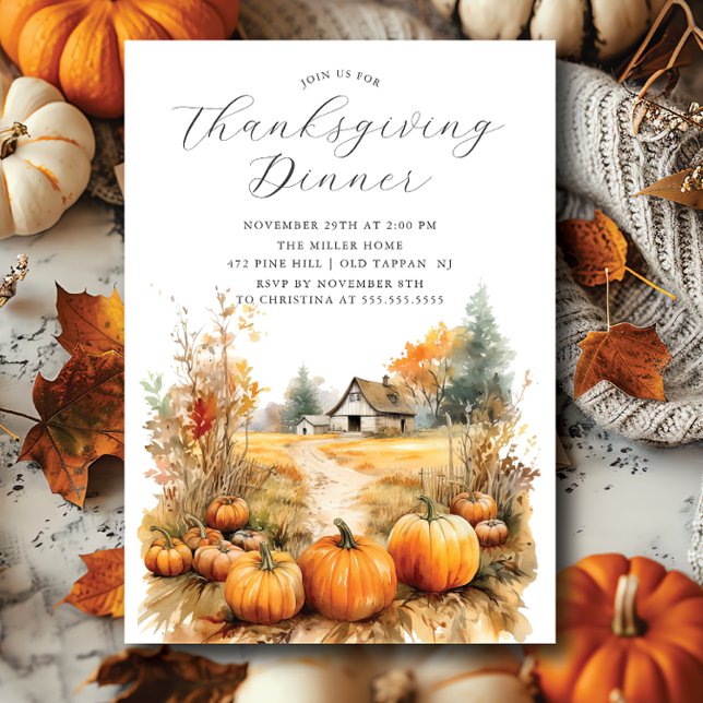 Autumn Abundance Thanksgiving Invitation (Creator Uploaded)