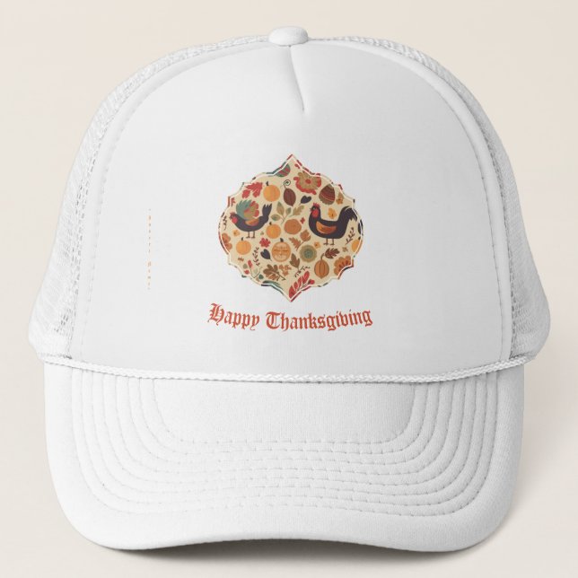 Autumn Abundance Trucker Hat (Front)