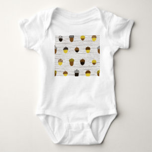 Autumn Acorns: Vintage Vibes Baby Bodysuit