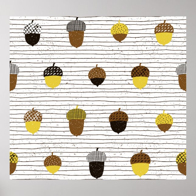 Autumn Acorns: Vintage Vibes Poster (Front)
