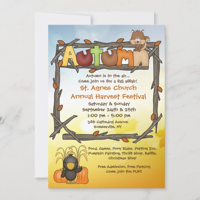 Autumn Affair Invitation (Front)