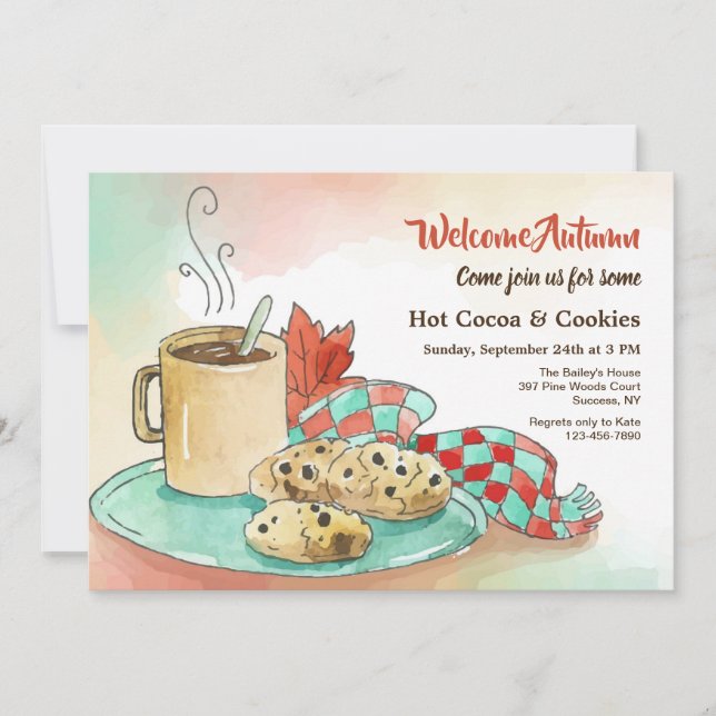 Autumn Afternoon Invitation (Front)