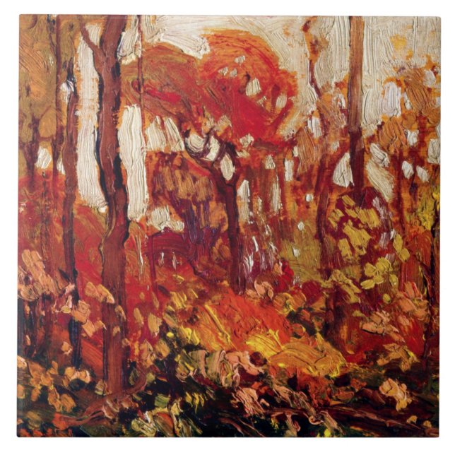 Autumn, Algonquin Park Ceramic Tile (Front)