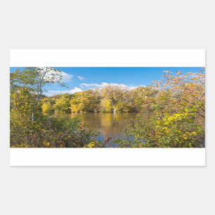 Autumn Along Minnesota River Rectangular Sticker