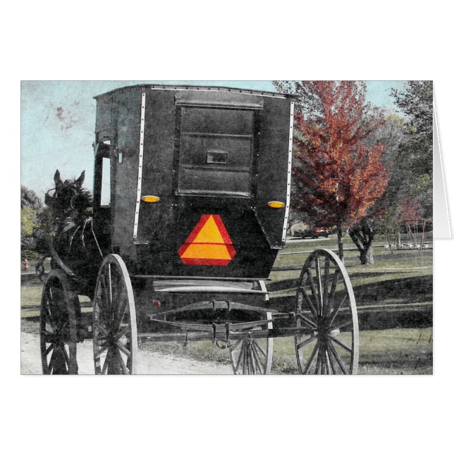 Autumn Amish Buggy (Front Horizontal)