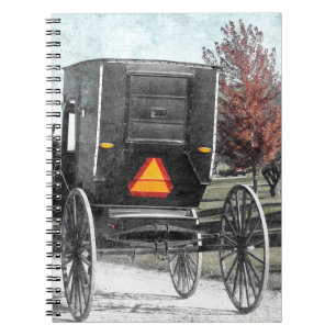 Autumn Amish Buggy Notebook