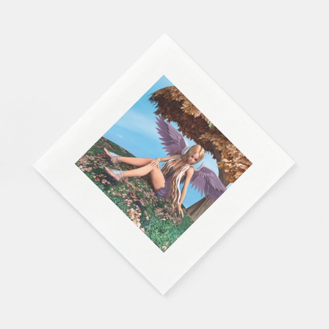 Autumn Angel Napkin (Corner)