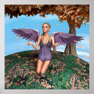 Autumn Angel Poster