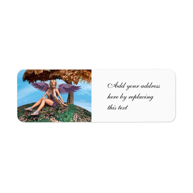 Autumn Angel Return Address Label (Front)