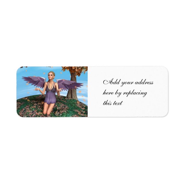 Autumn Angel Return Address Label (Front)