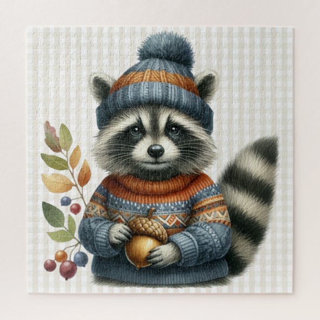 Autumn Animals Puzzle (Vertical)