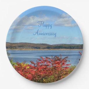 Autumn Anniversary Paper Plate
