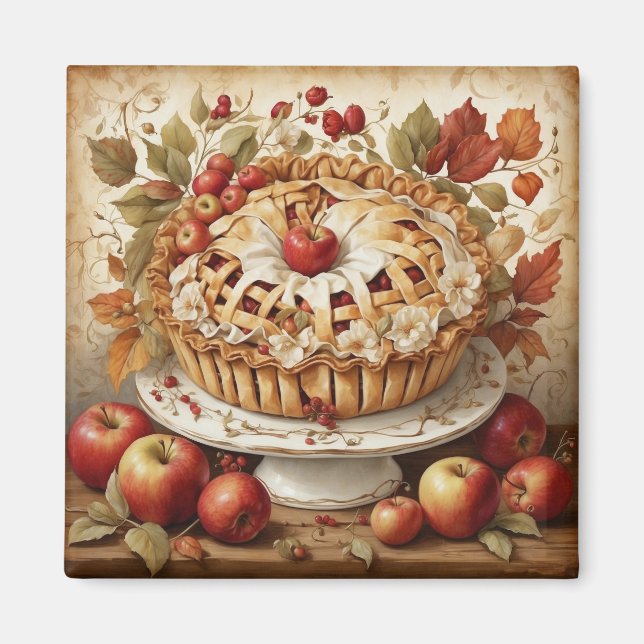 Autumn Apple Pie Magnet (Front)