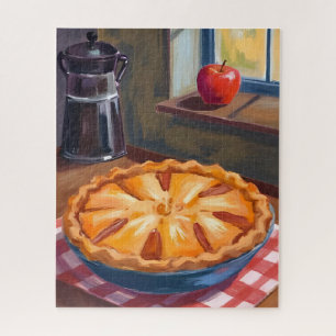 Autumn Apple Pie Watercolor Jigsaw Puzzle