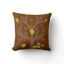 Autumn Apple Tree Pillow