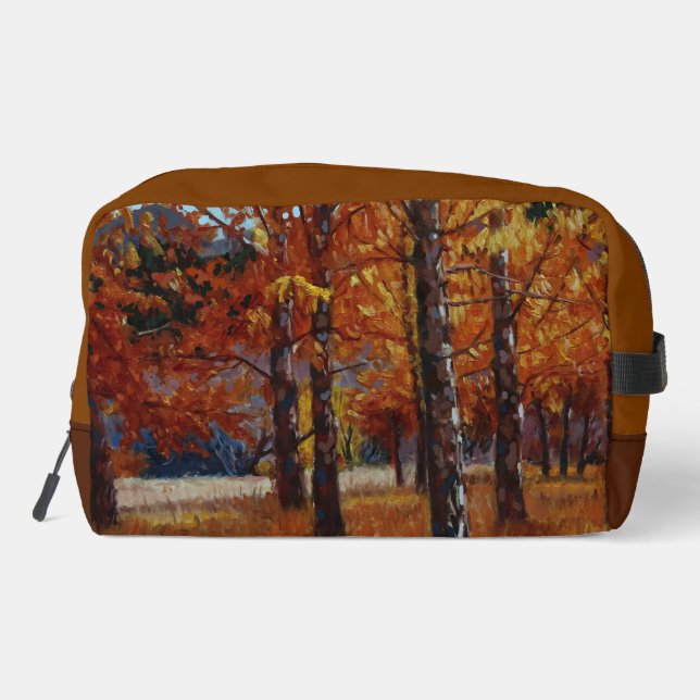 Autumn Aspen Medley Colorful Aspen  Dopp Kit (Back)