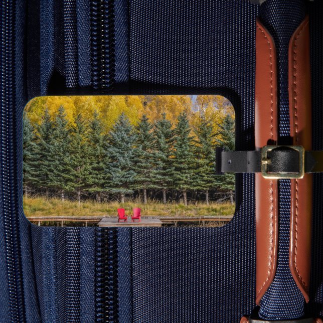Autumn Aspens Luggage Tag (Front Insitu 4)