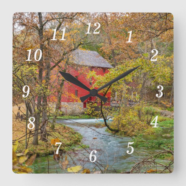 Autumn At Alley Mill Wall Clock (Front)