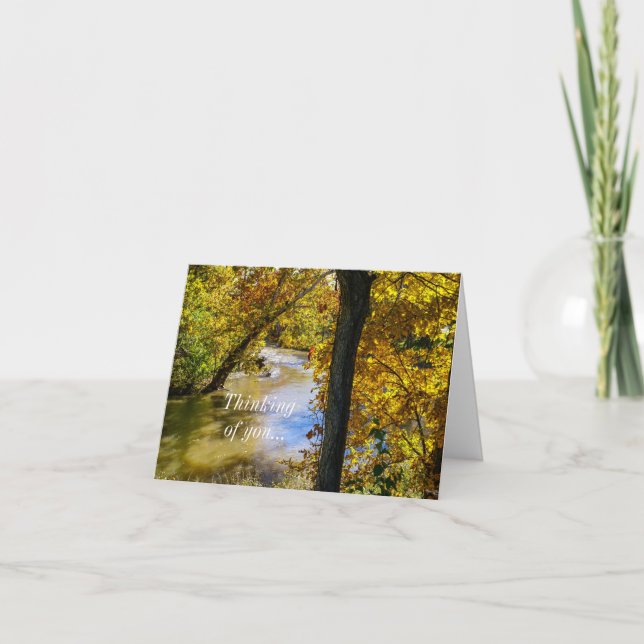 Autumn At James River Bend Thinking Of You Card (Front)