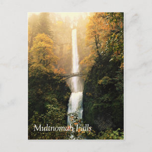 Autumn at Multnomah Falls, OR Postcard