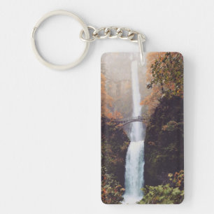 Autumn at Multnomah Falls, Oregon Key Ring