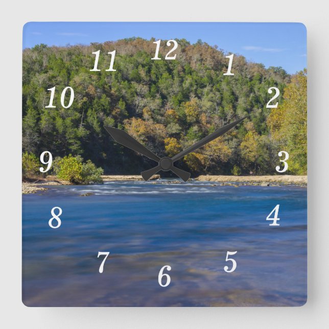 Autumn At North Fork Wall Clock (Front)