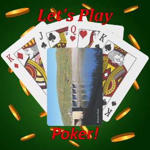 Autumn at Scenic Pennsylvania Kinzua Dam Playing Cards