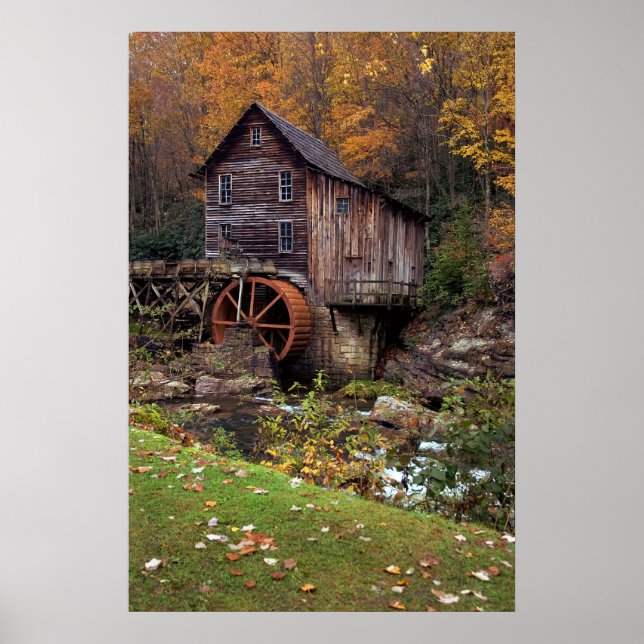 Autumn  At The Grist Mill  Print (Front)