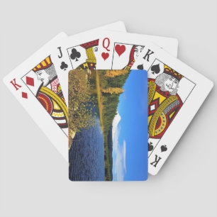 Autumn at Trillium Lake, OR Playing Cards