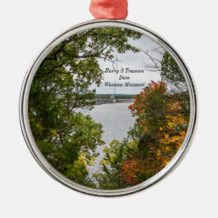 Autumn At Truman Dam Metal Ornament