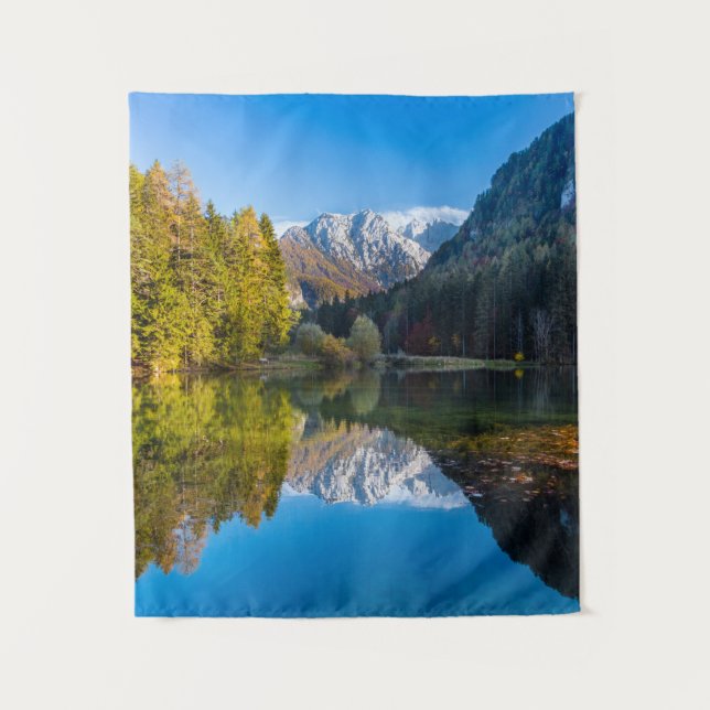 Autumn at Zgornje Jezersko Tapestry (Front)