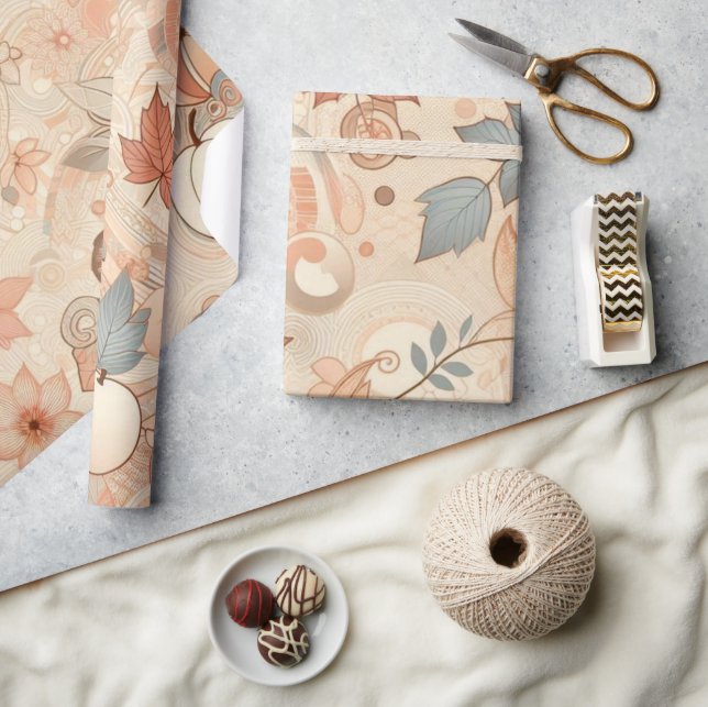  Autumn atmosphere wrapping paper (Crafts)