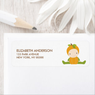 Autumn Baby Shower Address Labels