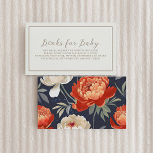 Autumn Baby Shower Books for Baby Enclosure Card