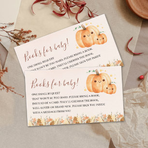 Autumn Baby Shower Insert with Pumpkins