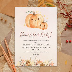 Autumn Baby Shower Insert with Pumpkins & Leaves