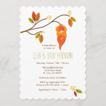 Autumn Baby Shower Invitation | Neutral