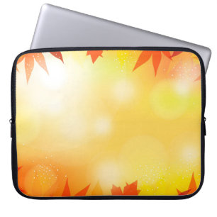 Autumn background bokeh fall nature laptop sleeve