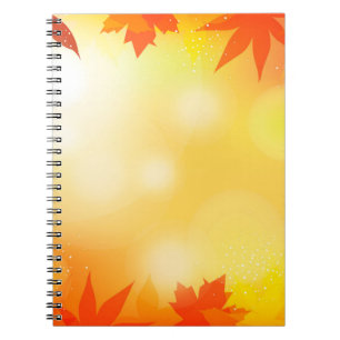 Autumn background bokeh fall nature notebook