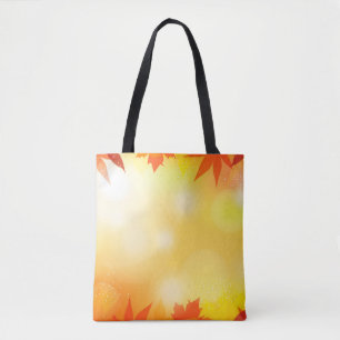 Autumn background bokeh fall nature tote bag