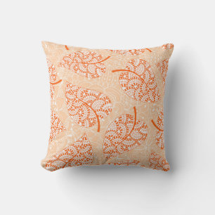 Autumn background. Leaf seamless patternbackground Cushion