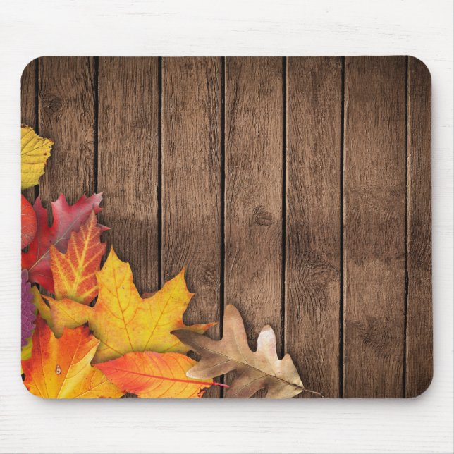 Autumn Banner Poster Mouse Pad (Front)