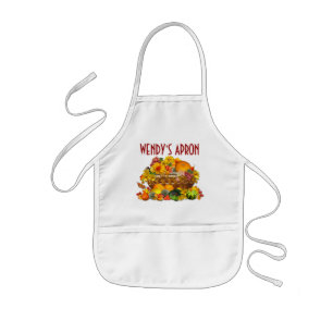 Autumn Basket ~ Kids Apron