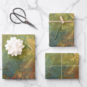 Autumn Batik Wrapping Paper Sheet