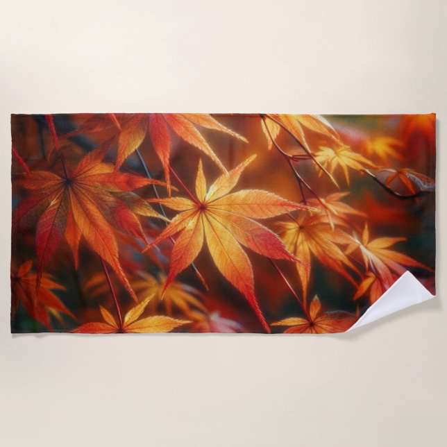 Autumn Beach Towel (Front)