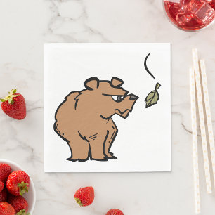 Autumn Bear Napkin
